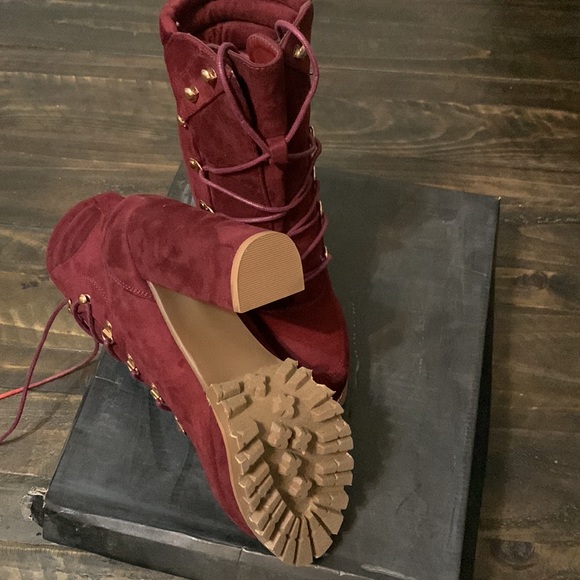 Womens Tie up booties - Picture 3 of 3